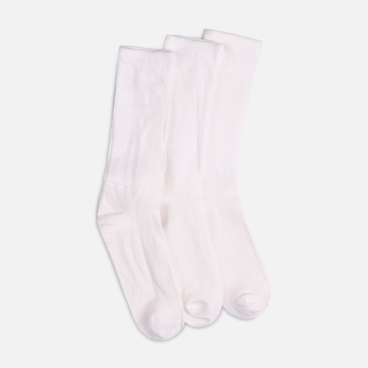 Men Diabetic Mesh Crew Socks