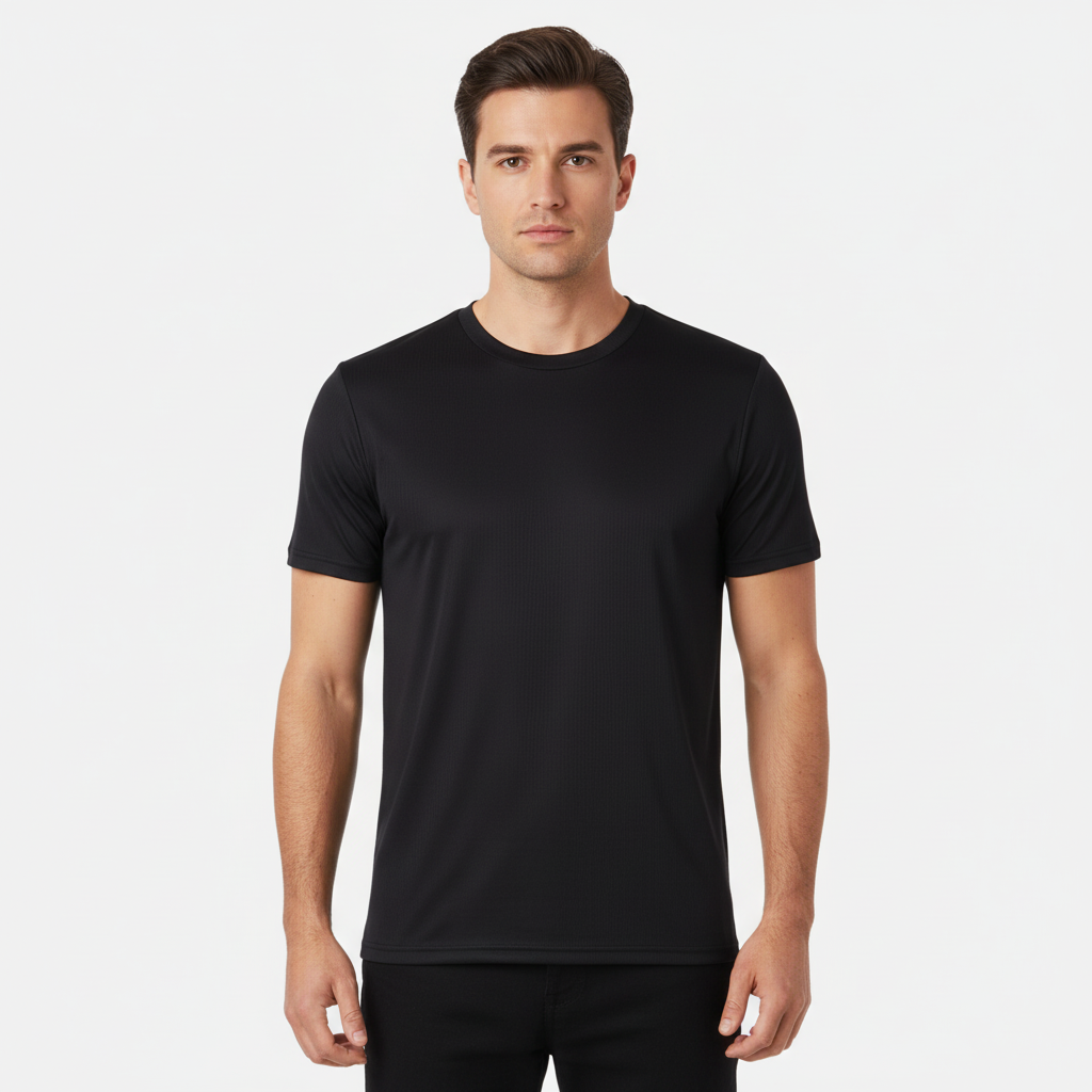 Men Sports T-Shirt Round Neck
