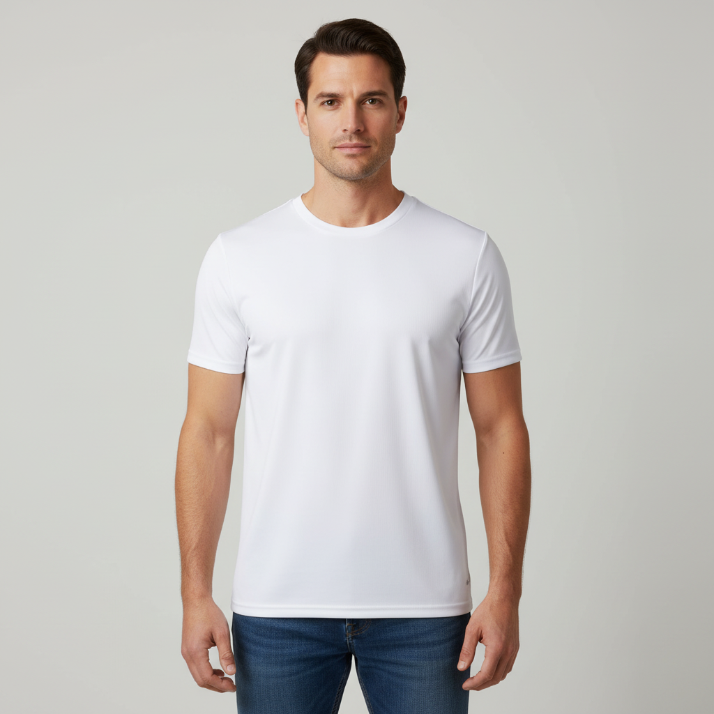 Men Sports T-Shirt Round Neck