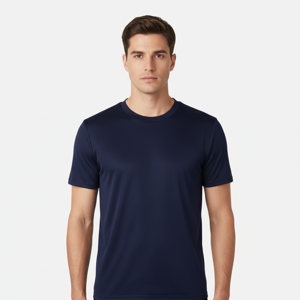 Men Sports T-Shirt Round Neck