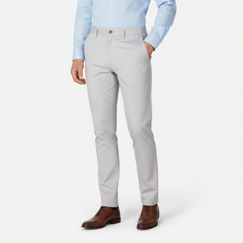 Men Cross Pocket Chino Pants