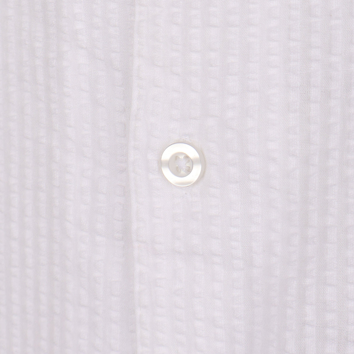 Men Short Sleeve Open Collar Seer Sucker Shirt