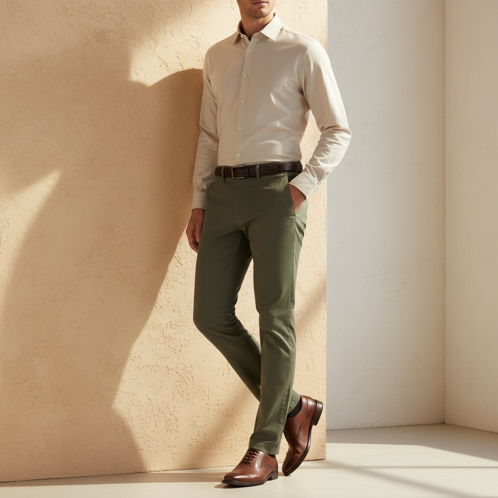 Men Chino Pants Slim Fit
