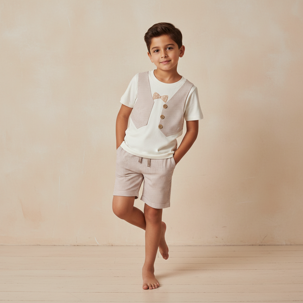 طقم ولادي من قطعتين تشكيلة العيد