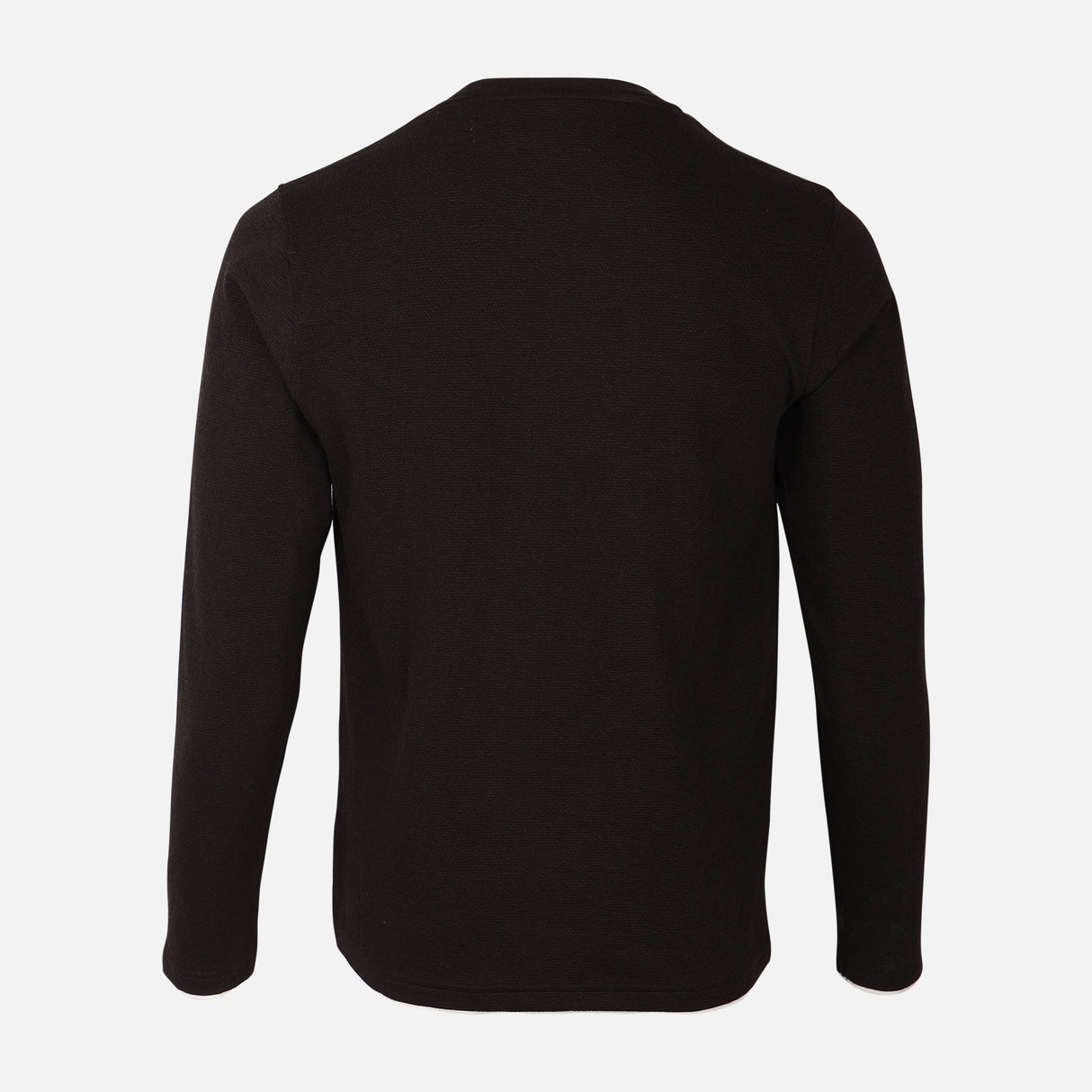 Men Structured Long Sleeve T-Shirt
