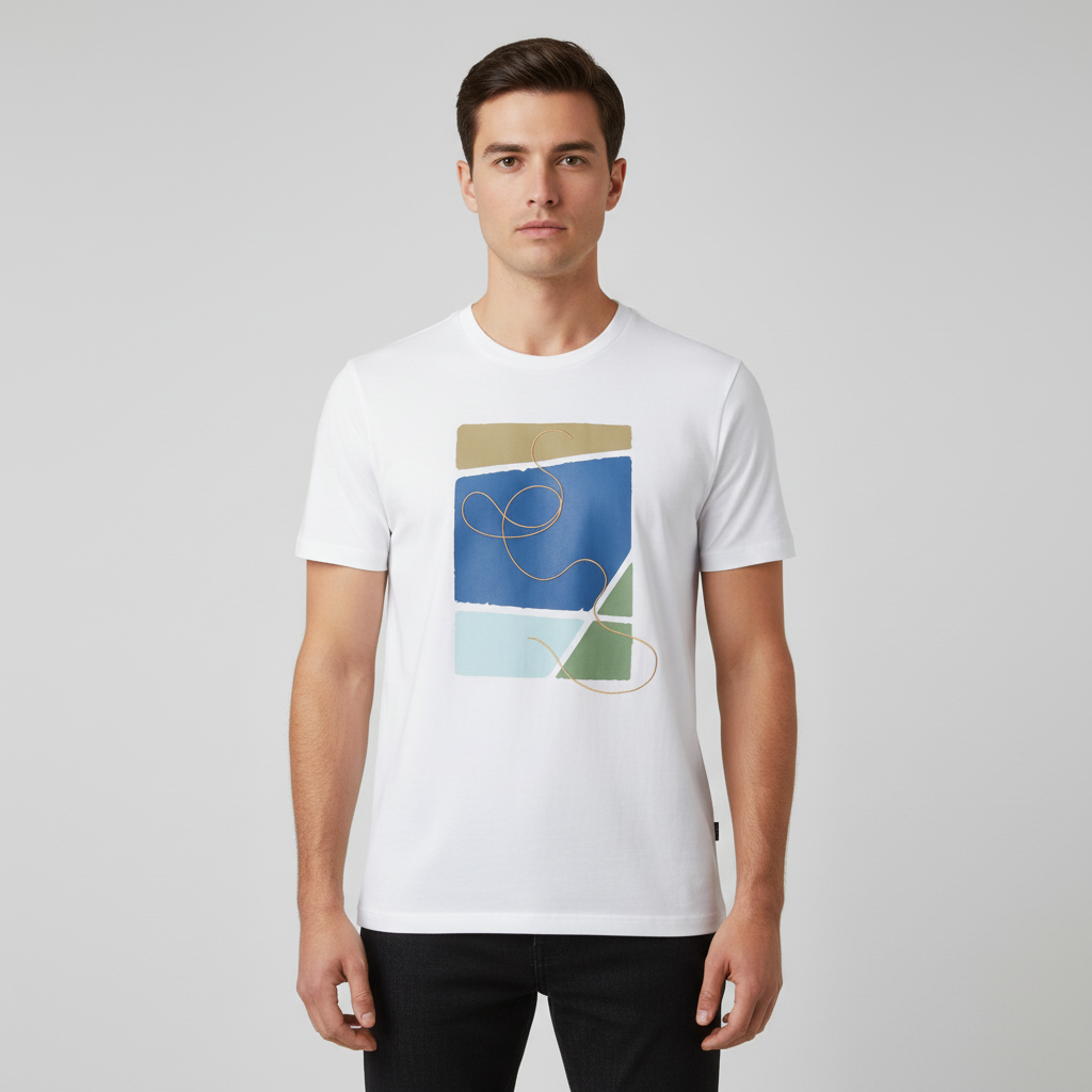 Men T-Shirt Round Neck