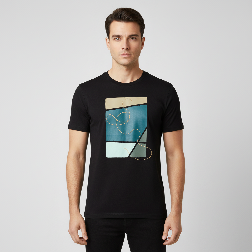 Men T-Shirt Round Neck