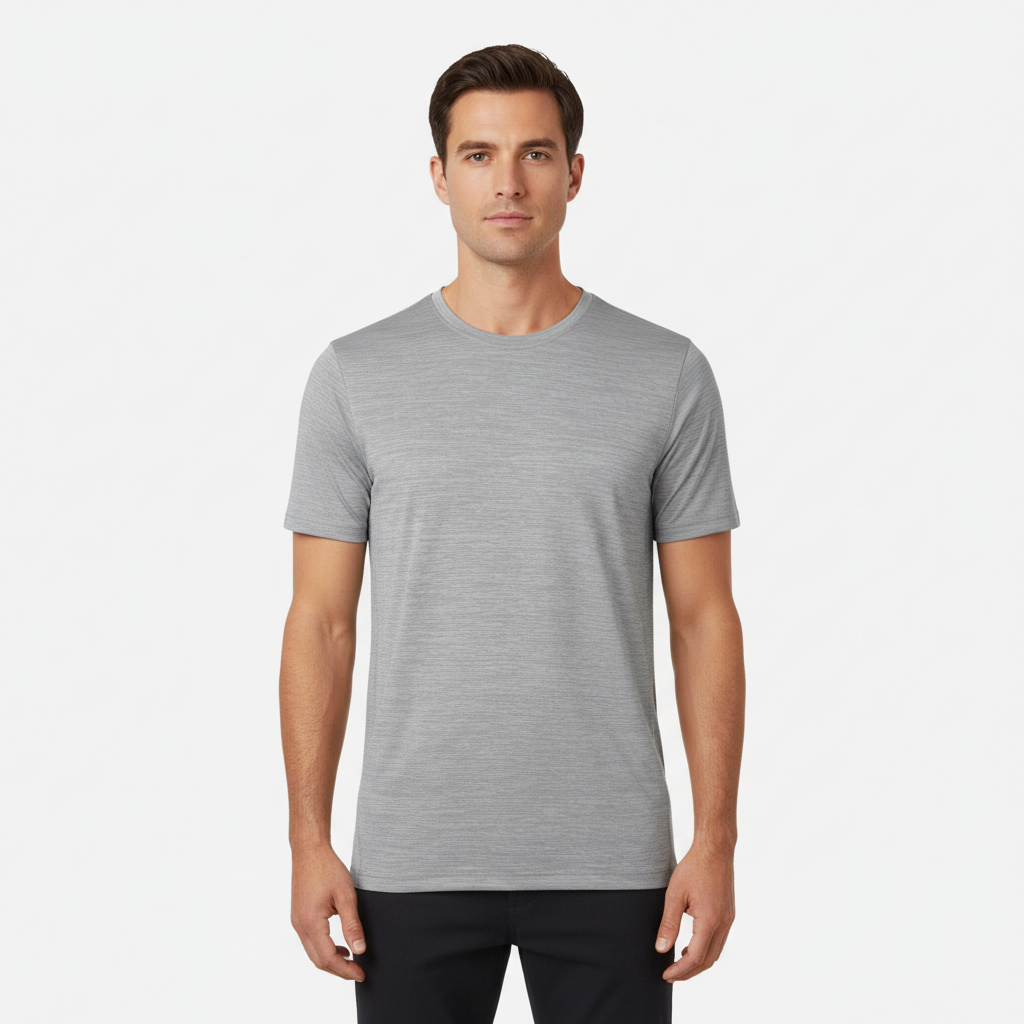 Men Sports T-Shirt Round Neck