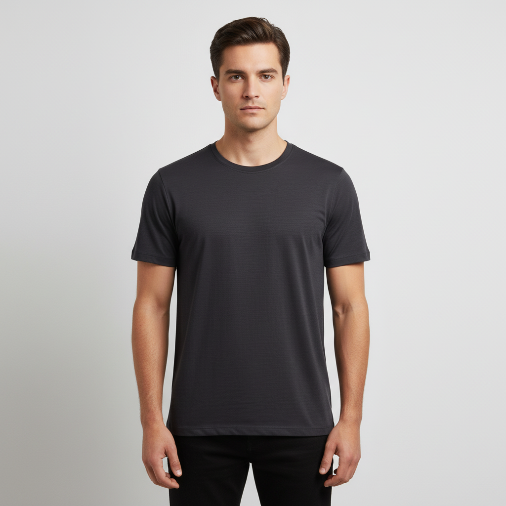 Men Sports T-Shirt Round Neck