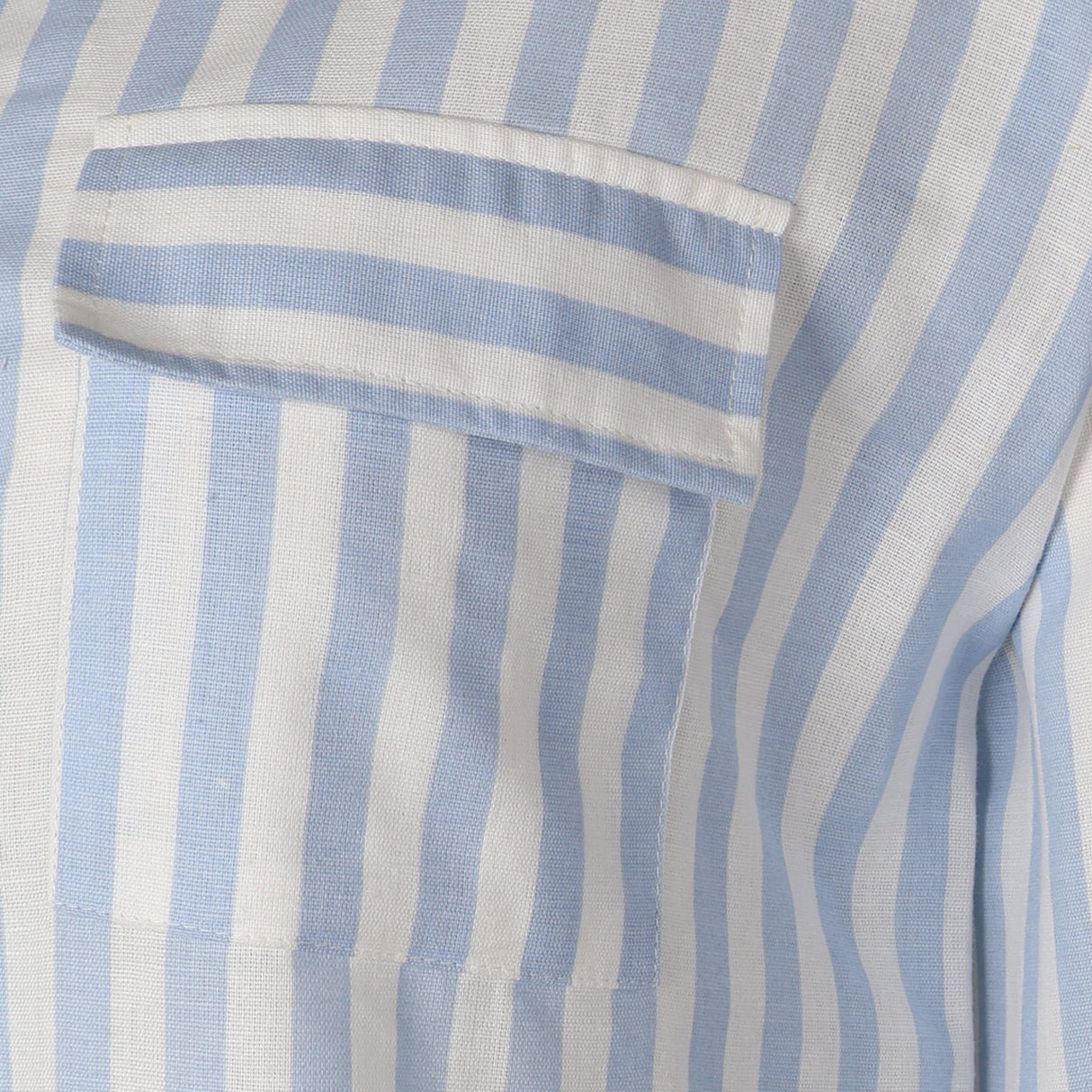 Women 3/4 Sleevr Linen Blend Shirt Stripe Dress