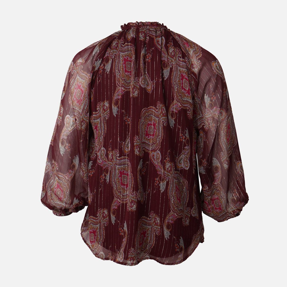 Women Lurex Long Sleeve Shirt