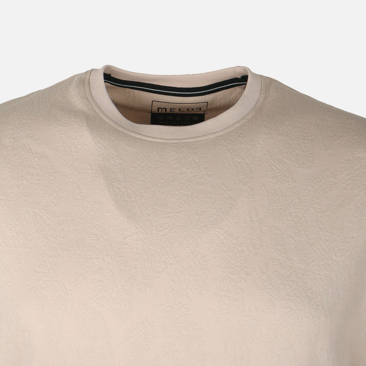 Men Structure T-Shirt Round Neck