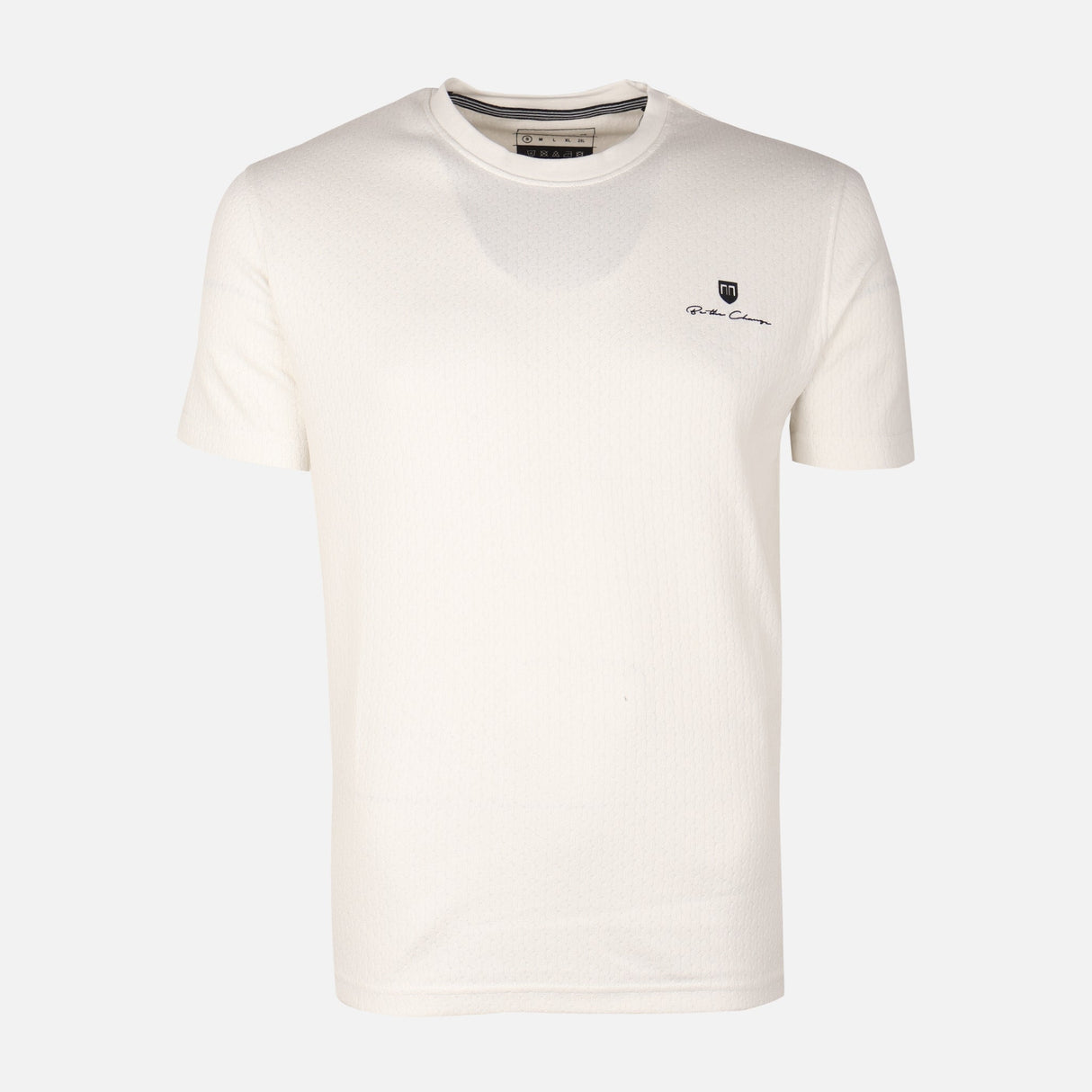 Men Structure T-Shirt Round Neck