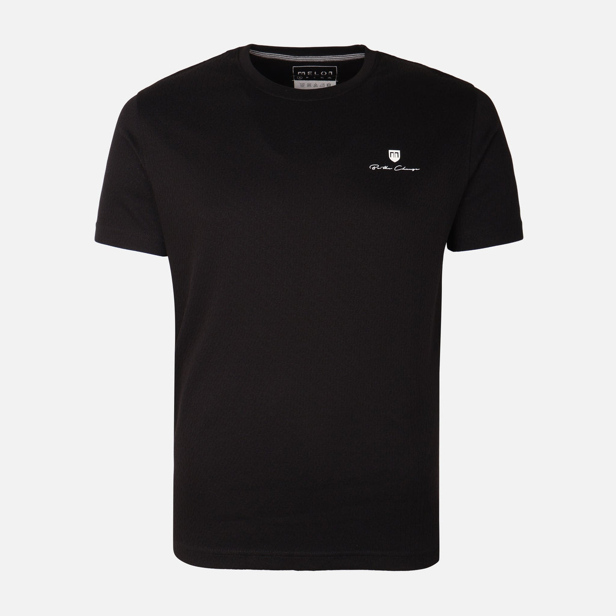 Men Structure T-Shirt Round Neck