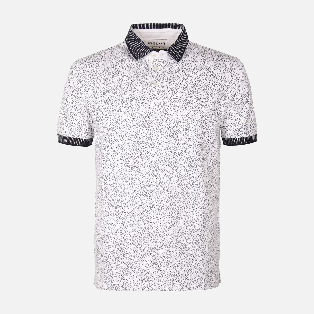 Men All-Over Print Polo T-Shirt Short Sleeve