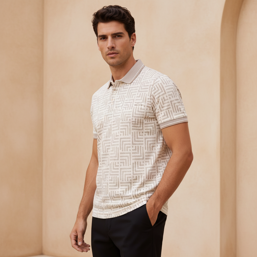 Men Shorts Sleeve Polo T-Shirt