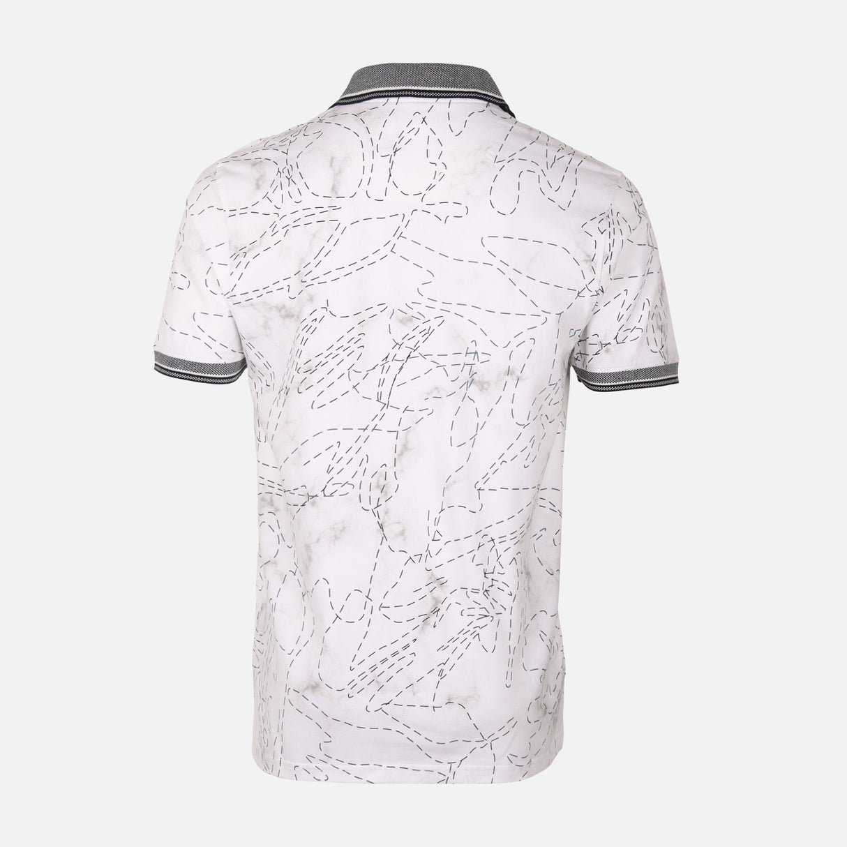 Men All-Over Print Polo T-Shirt Short Sleeve
