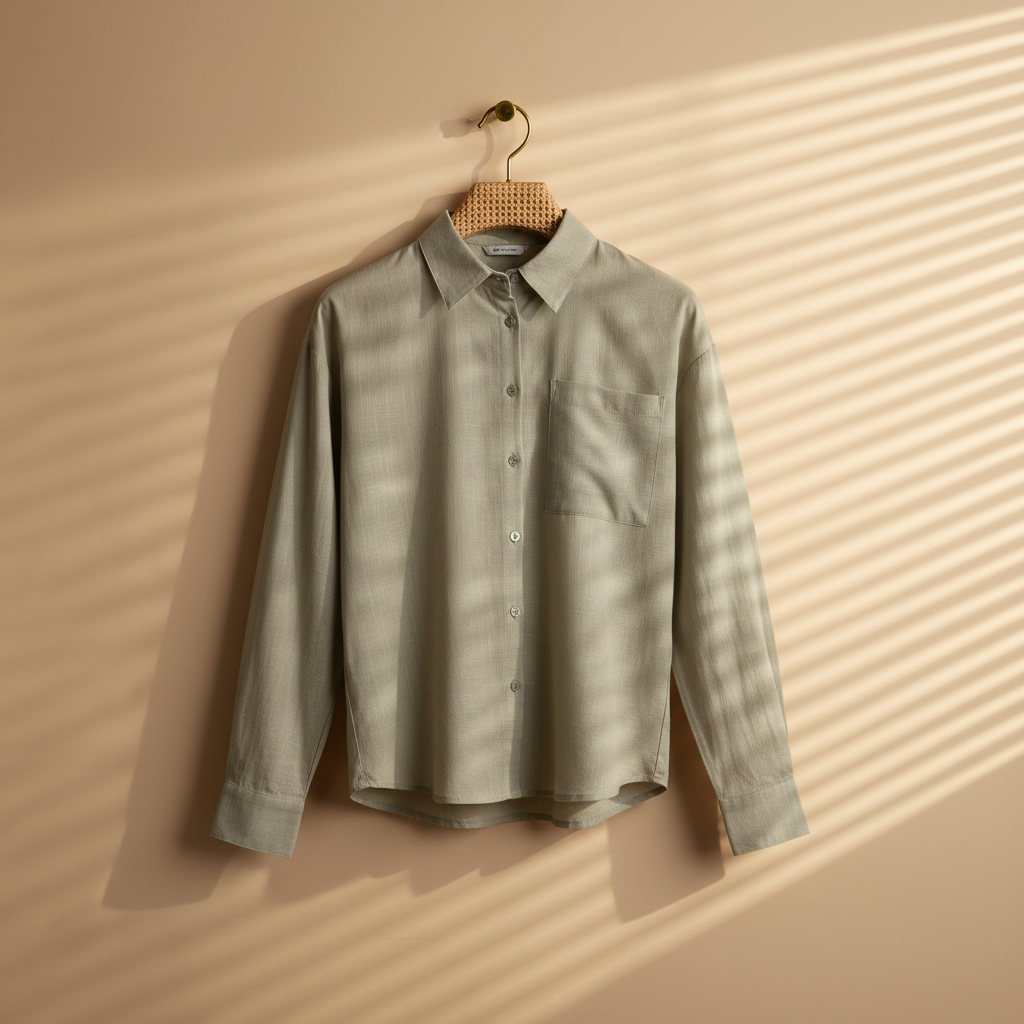 Women Long Sleeve Cotton Flex Shirt