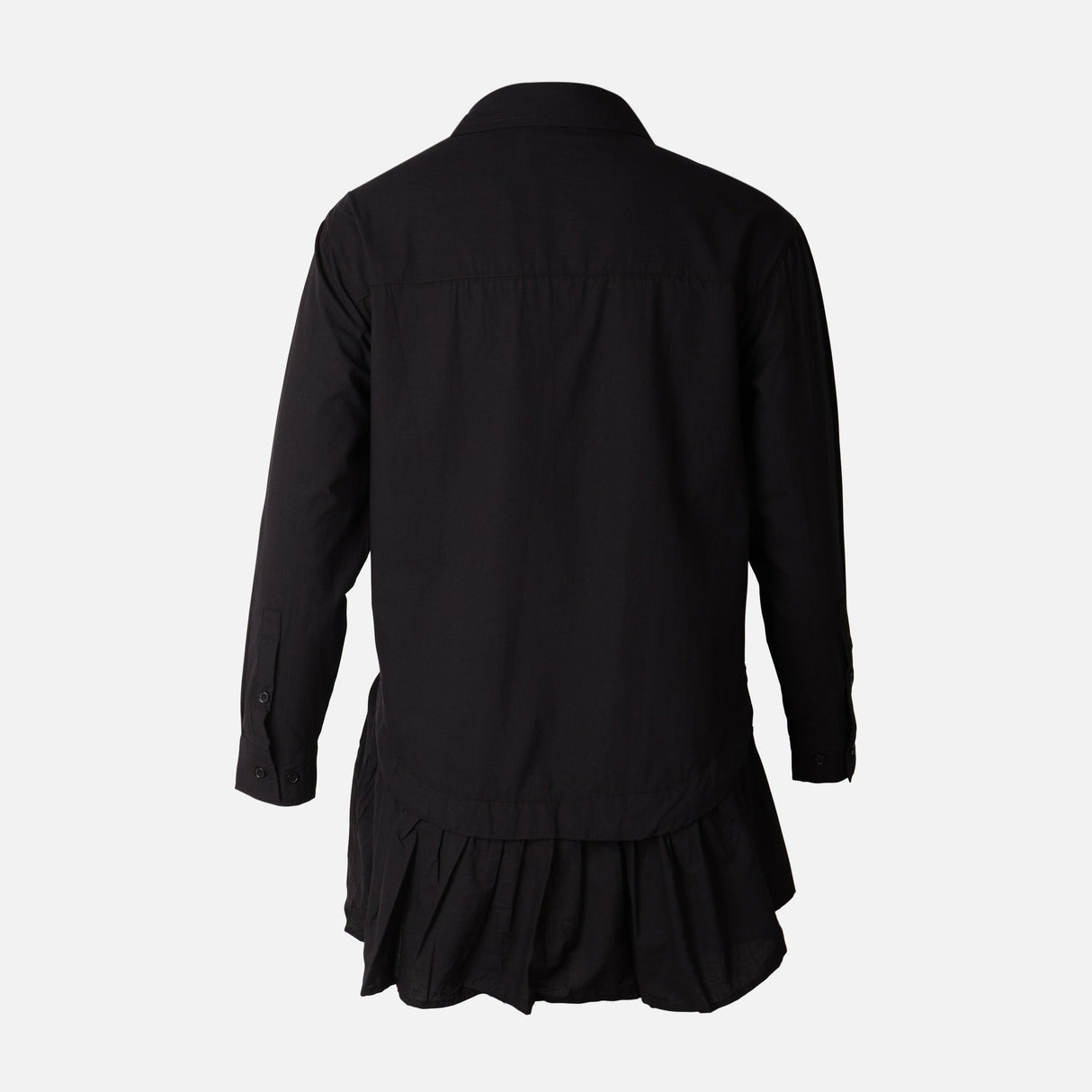 Women Poplin Oversize Button Tunic