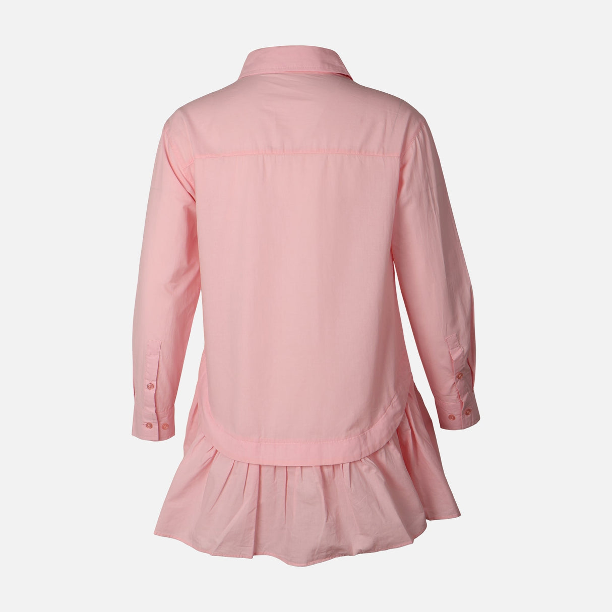Women Poplin Oversize Button Tunic