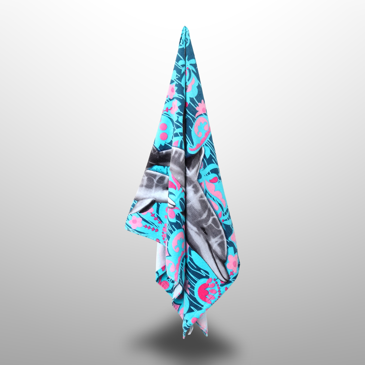 Printed Cotton Poncho Towel