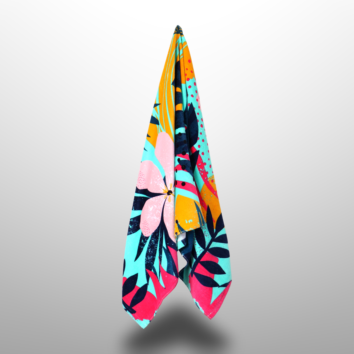 Printed Cotton Poncho Towel