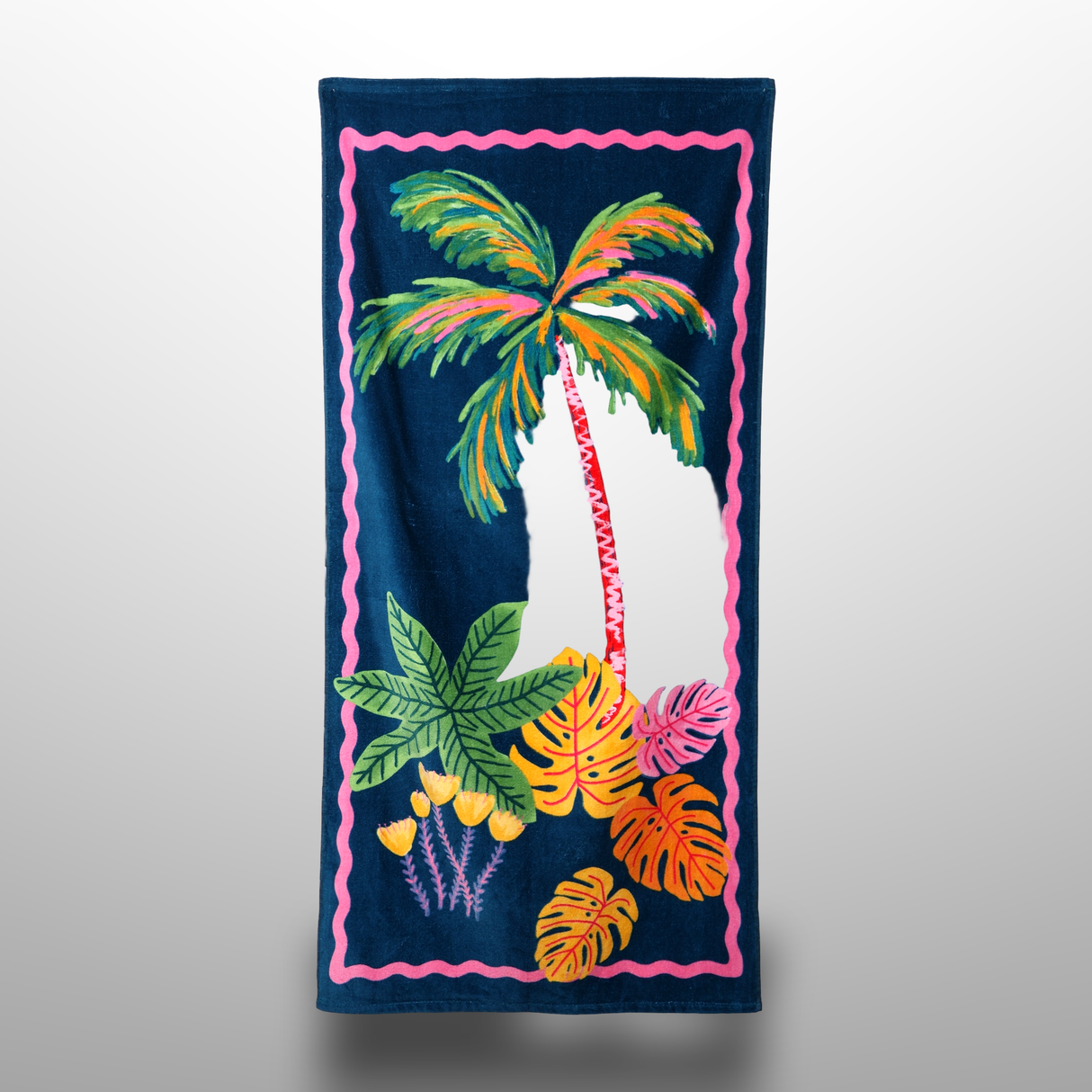 Printed Cotton Poncho Towel