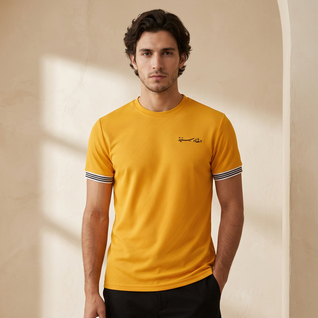 Men T-Shirt Round Neck Short Sleeve