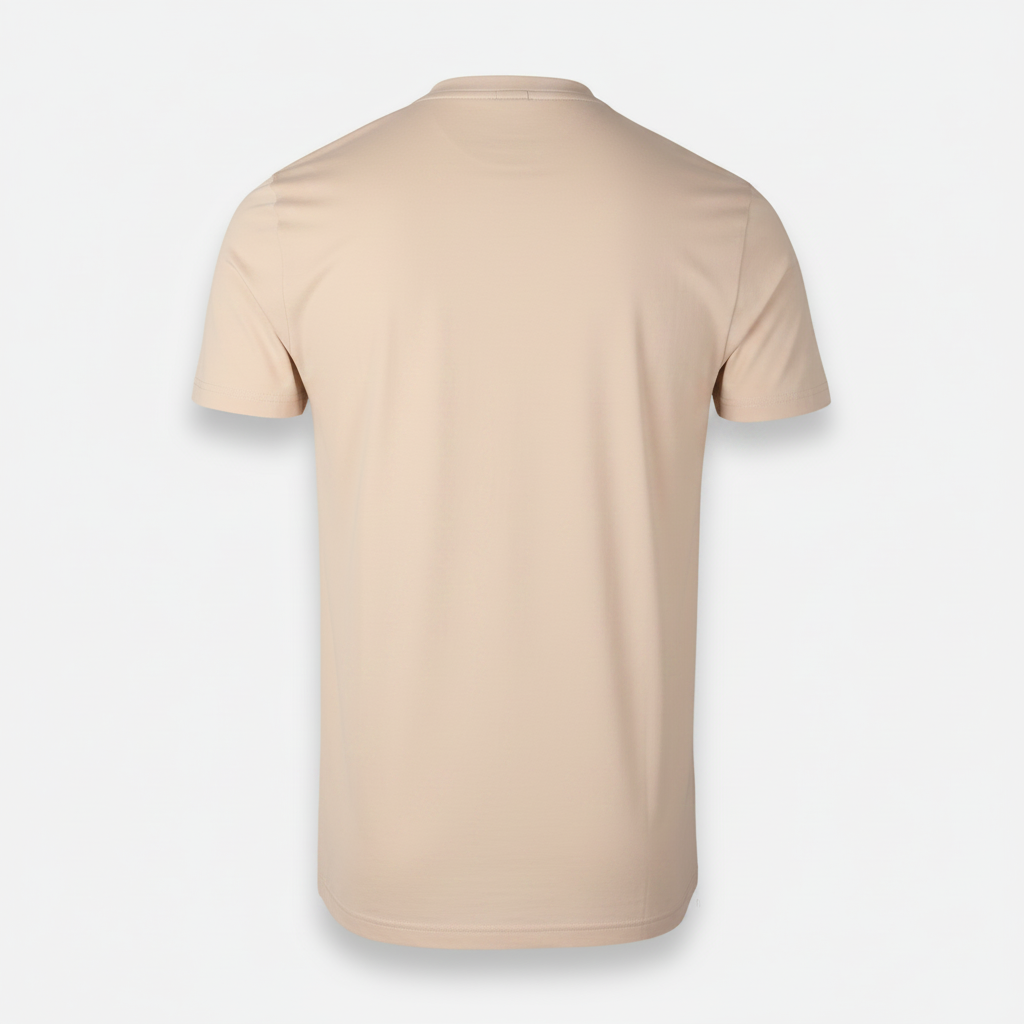 Men Pique Henley T-Shirt Short Sleeve