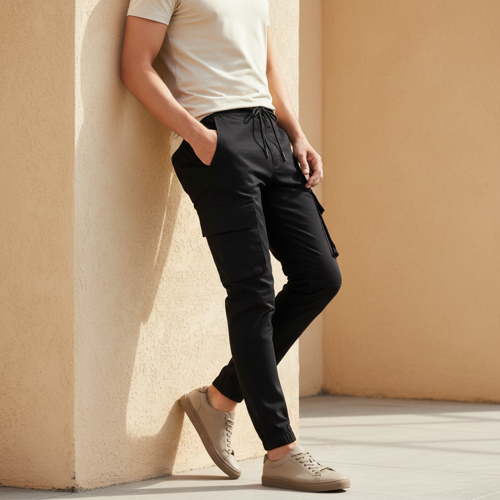 Men Chino Cargo Jogger