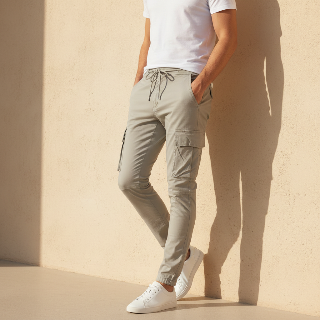 Men Chino Cargo Jogger