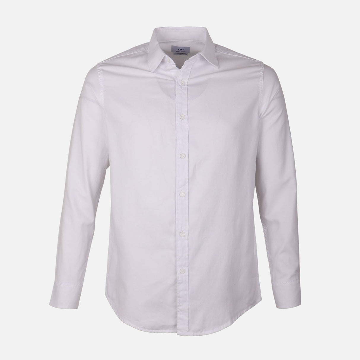 Men Plain Oxford Long Sleeve Shirt