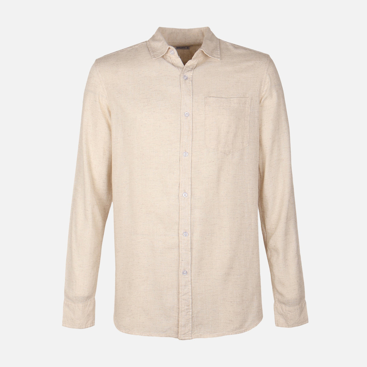 Men Woven Long Sleeve Plain Shirt