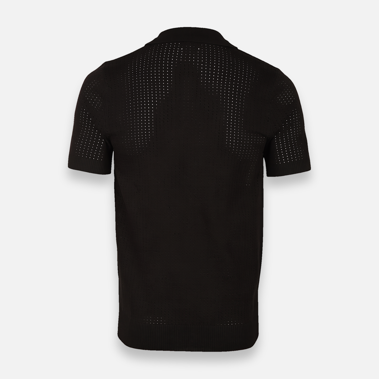 Men Woven Knitted Short Sleeve Shirt