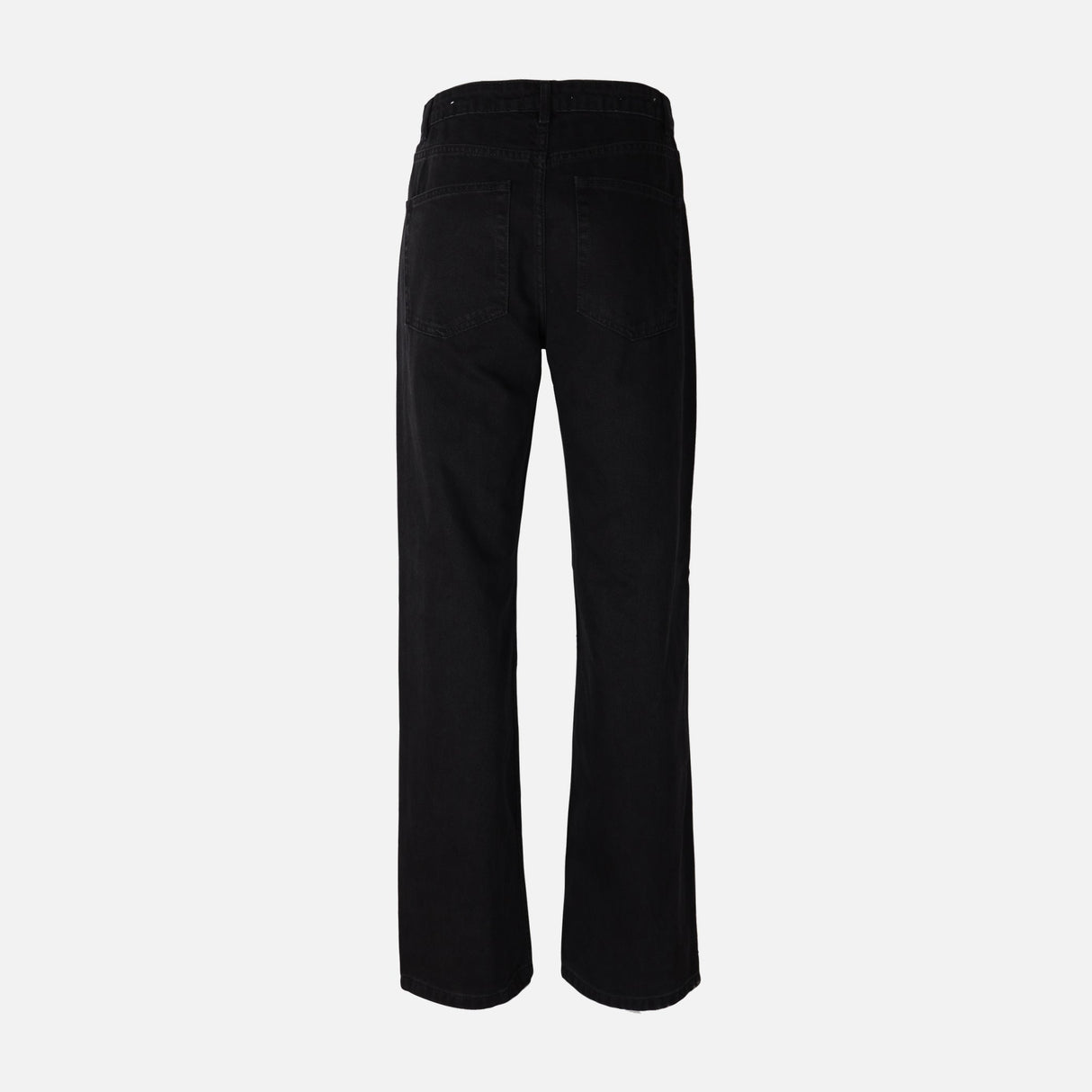 Womens Straight Mid Waist Pants Jeans