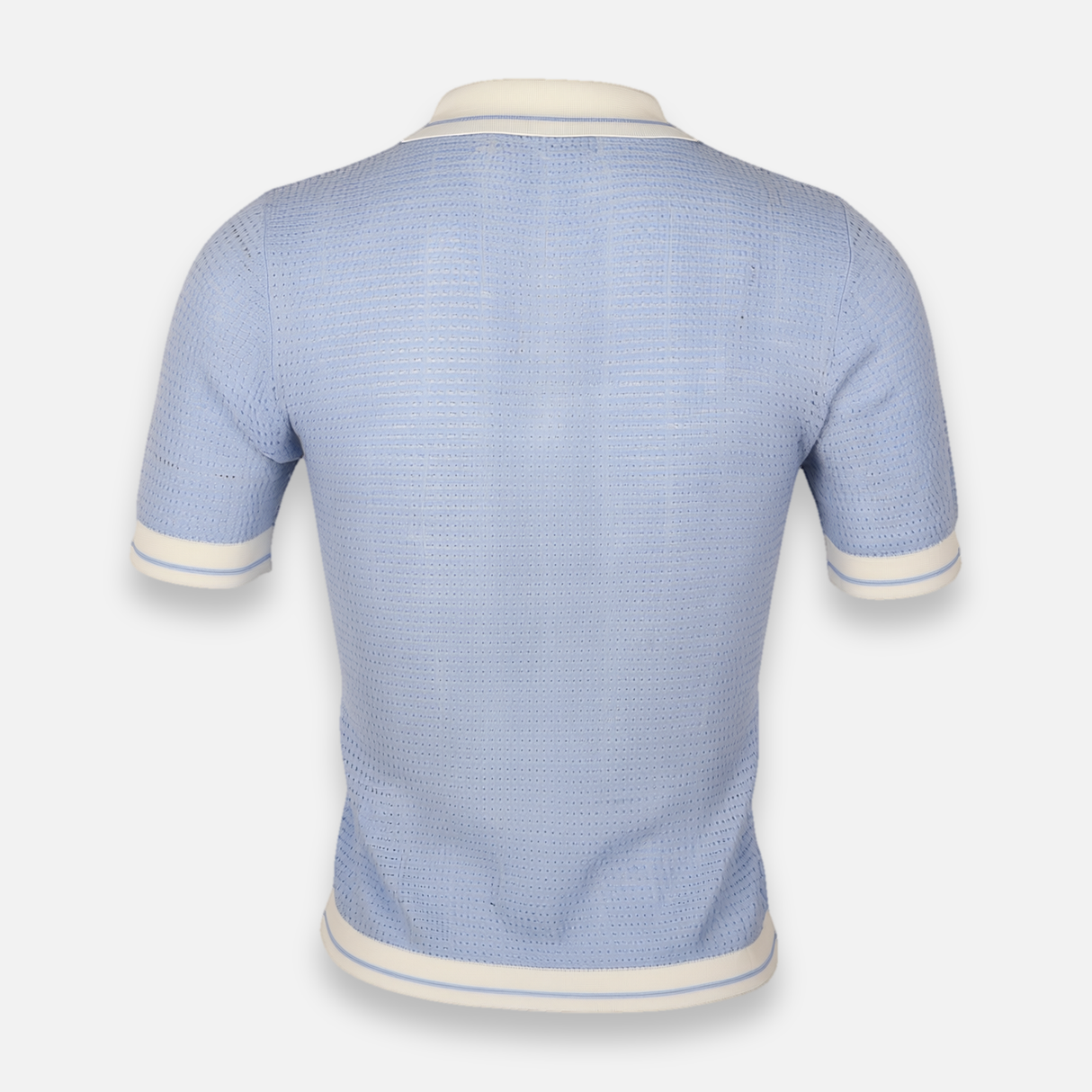 Women Knitted Polo T-Shirt Short Sleeve