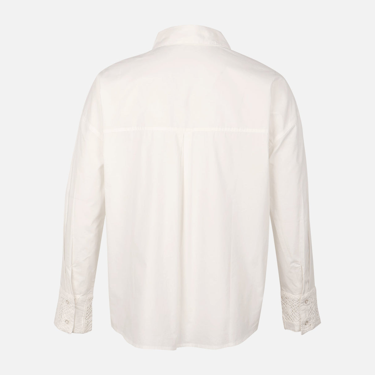 Women Oversize Lace Pocket Shirt