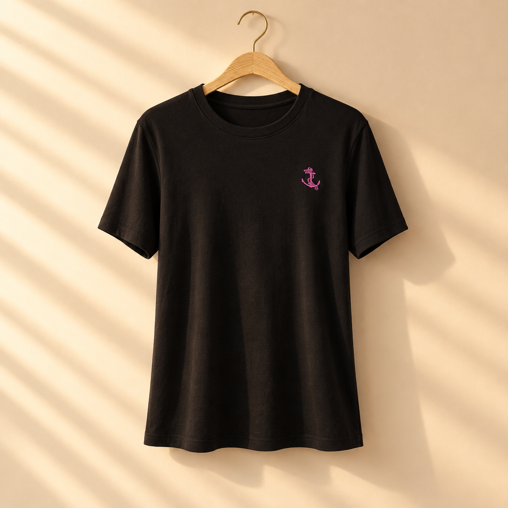 Women Basic Modal Blend Crew Neck T-Shirt