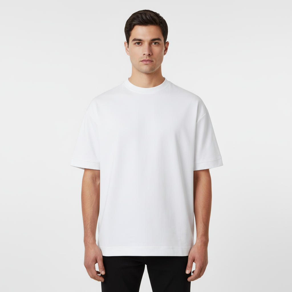 Men Oversized T-Shirt Round Neck