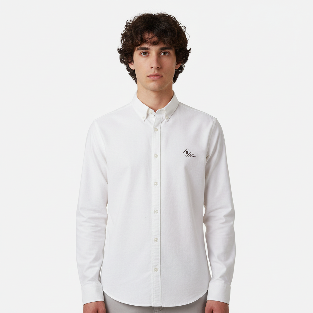 Men Linen Shirt Long Sleeve