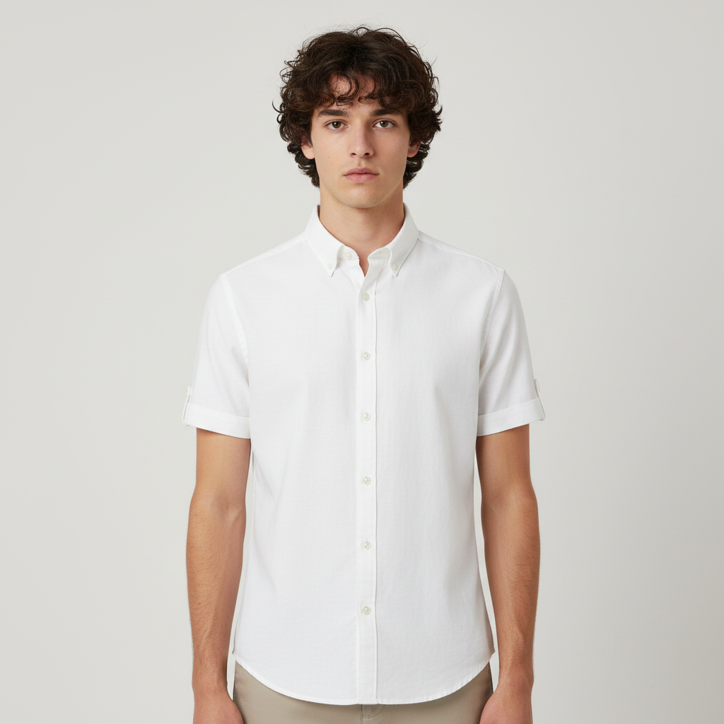 Men Linen Shirt Long Sleeve
