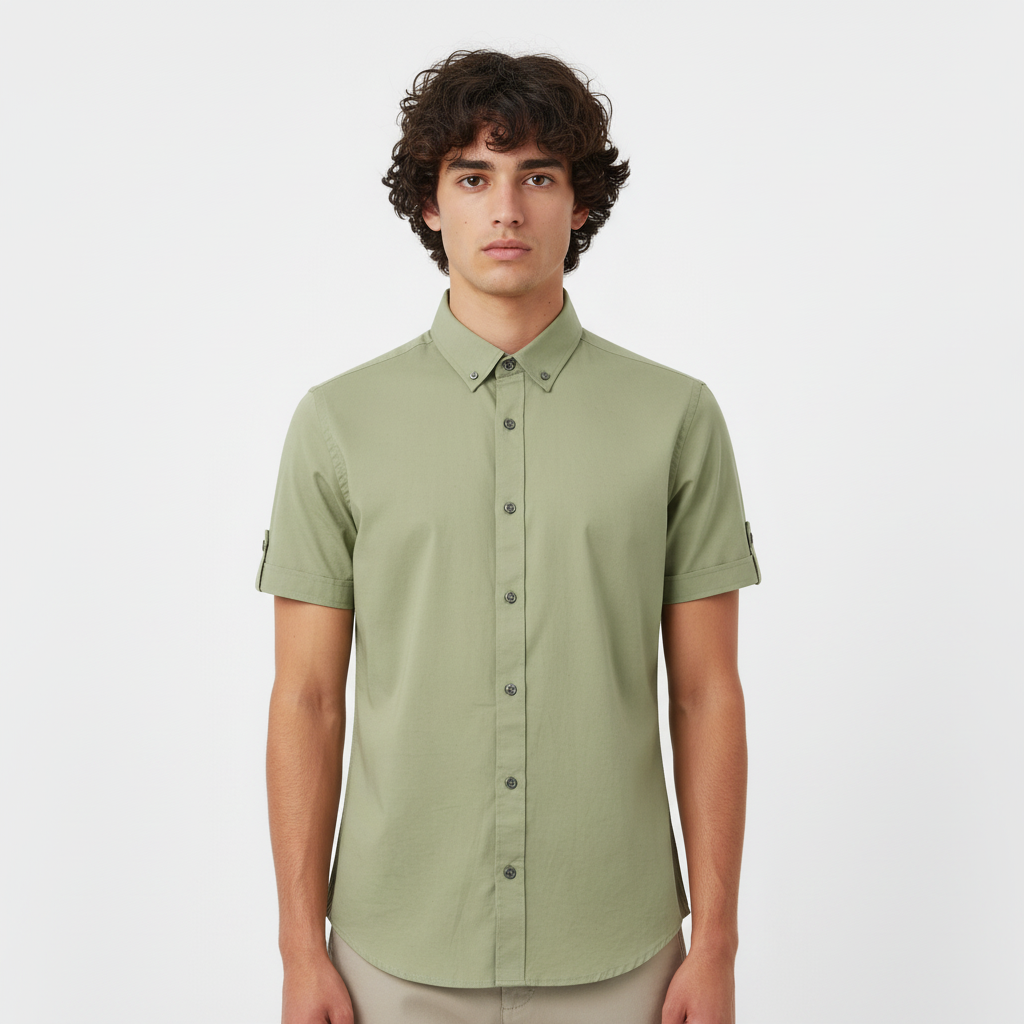 Men Linen Shirt Long Sleeve