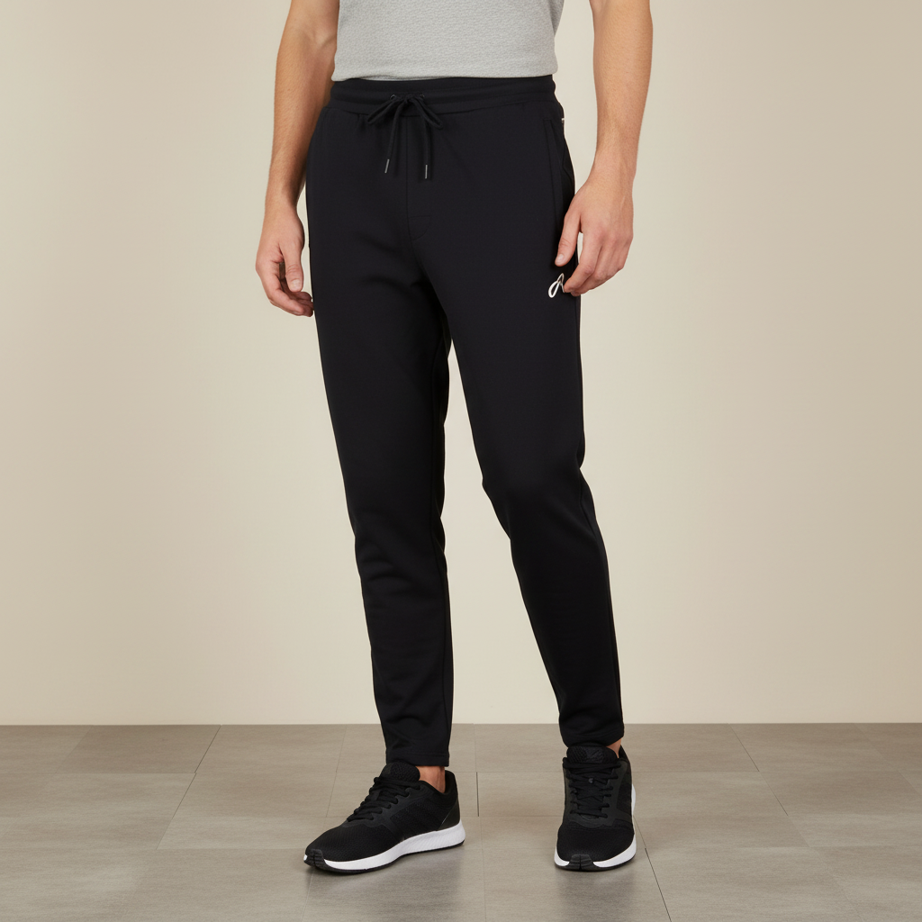 Men Basic Spandex Jogging Pants Slim Fit