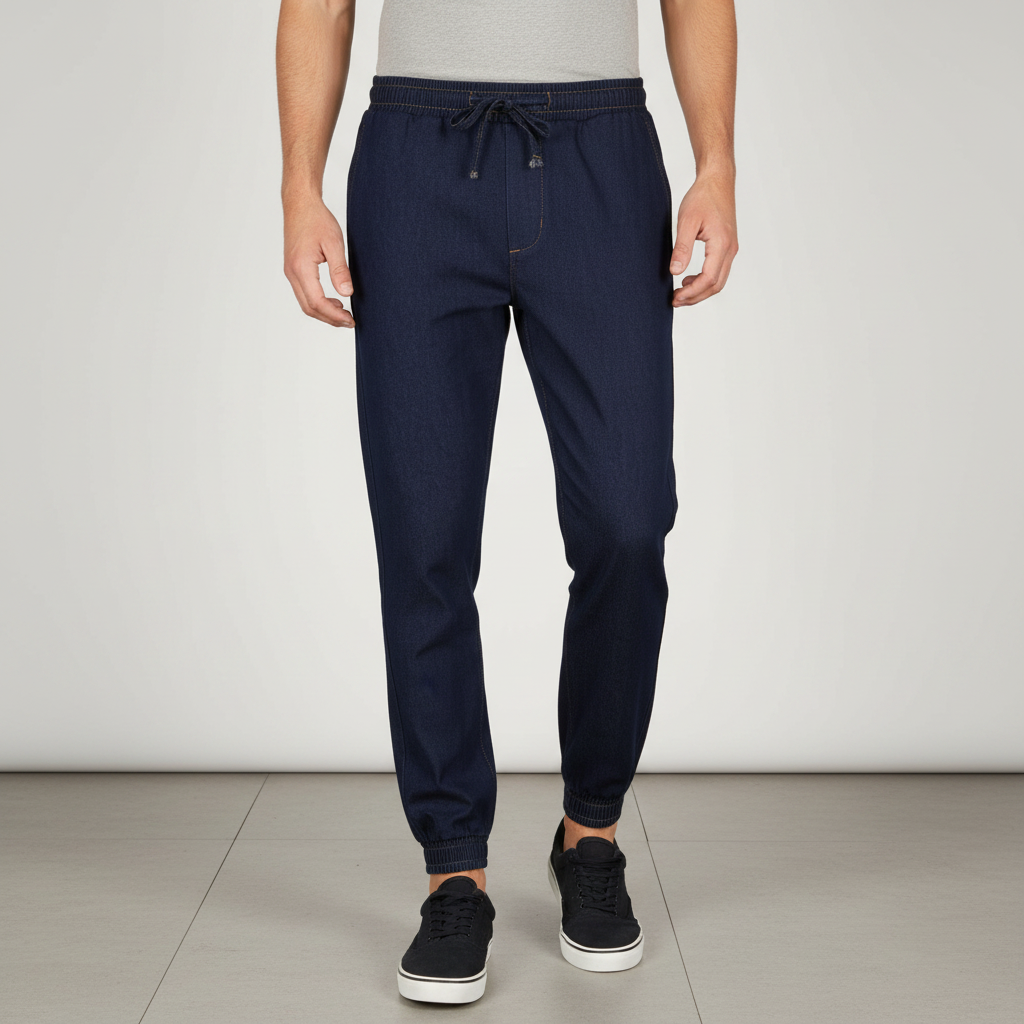 Mens Denim Cargo Pants Jeans