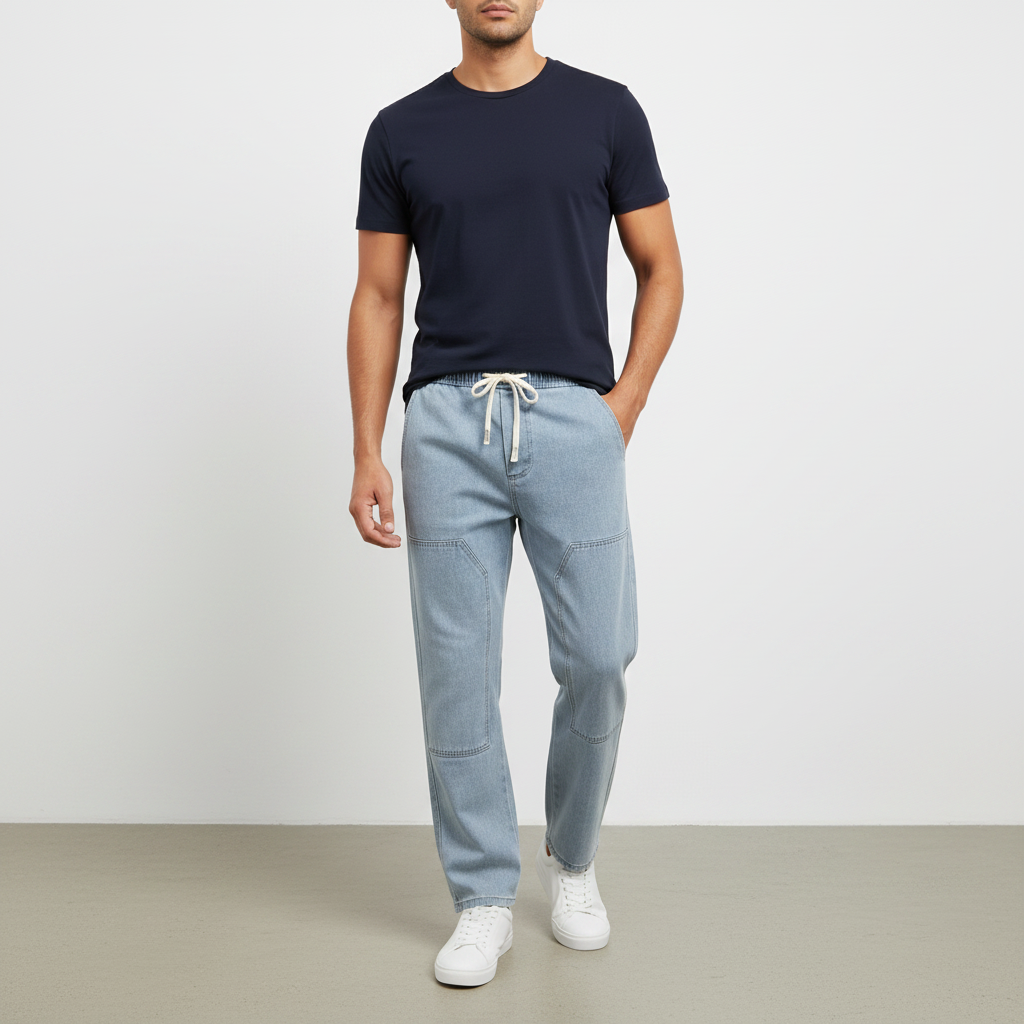 Men Denim Jogger Jeans