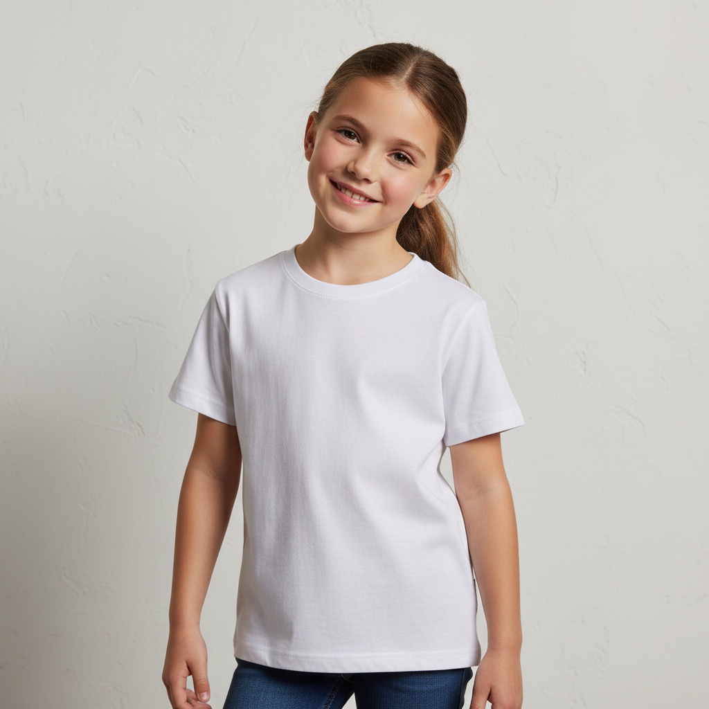 Girls Teens Basic-T-Shirt