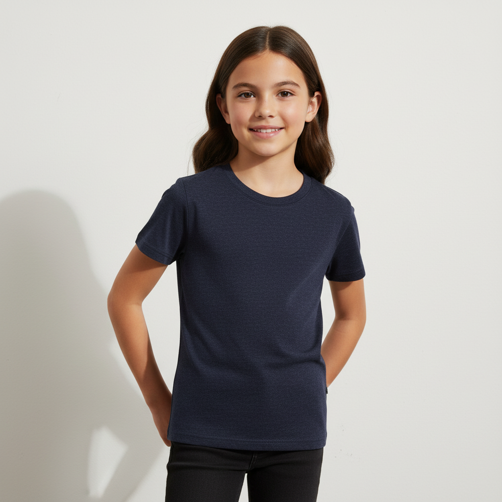Girls Teens Basic-T-Shirt