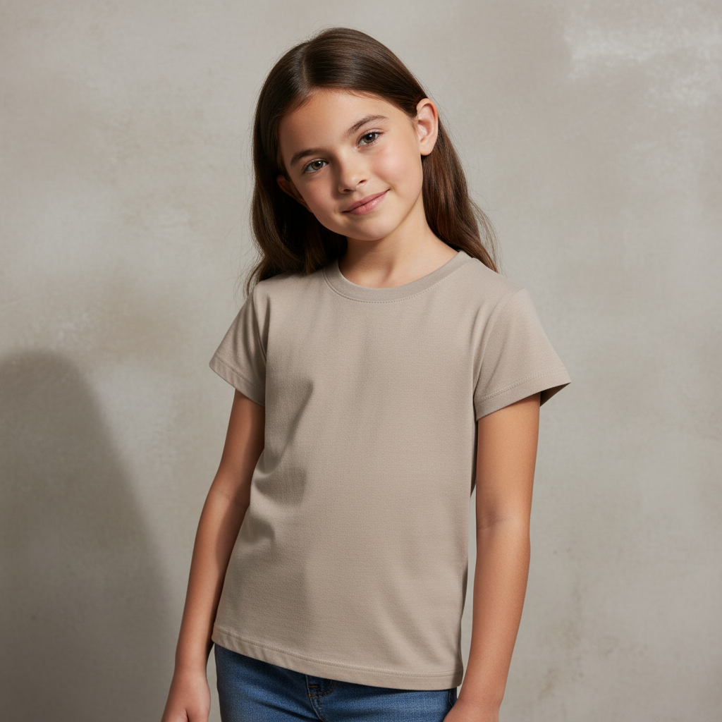 Girls Teens Basic-T-Shirt