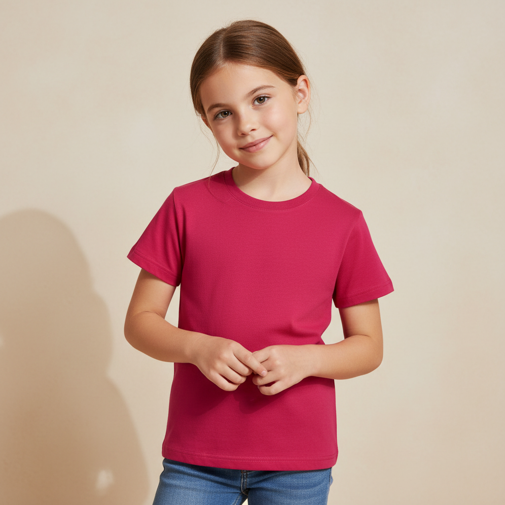 Girls Teens Basic-T-Shirt
