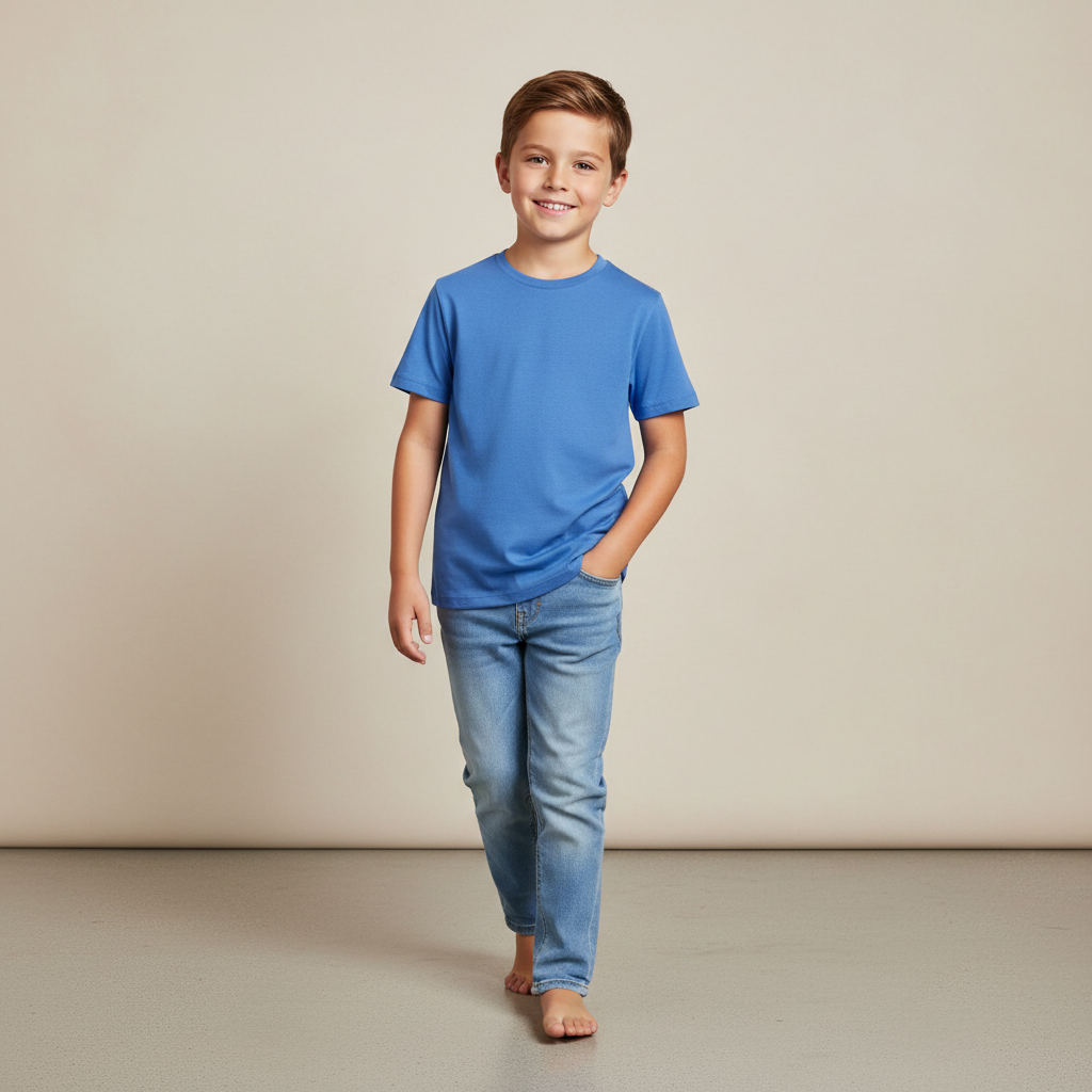 Boys Teens Basic-T-Shirt